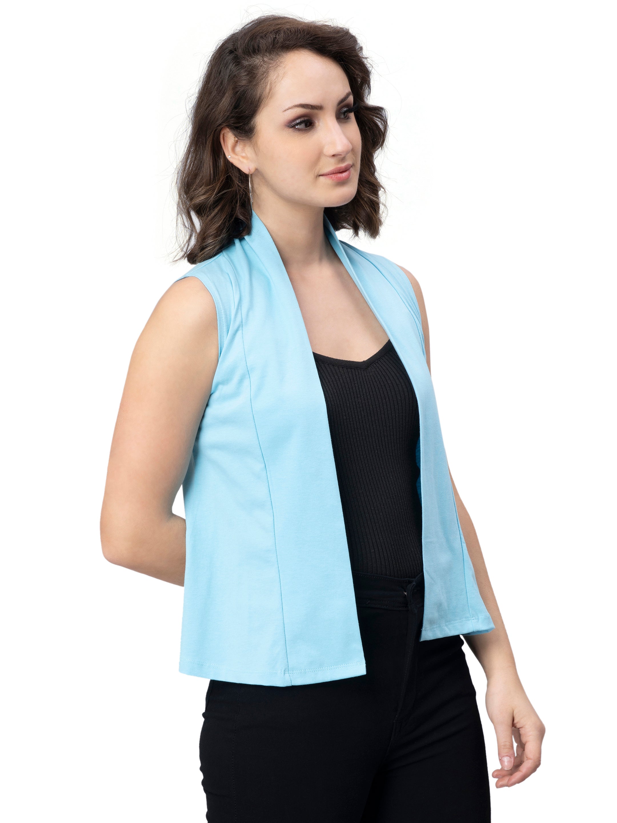 Womens Sleeveless Short Shrug