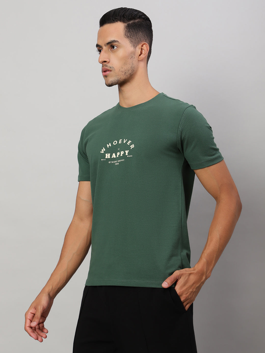 Mens Basic Round Neck T Shirts