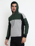 Men Color Black Hoodie