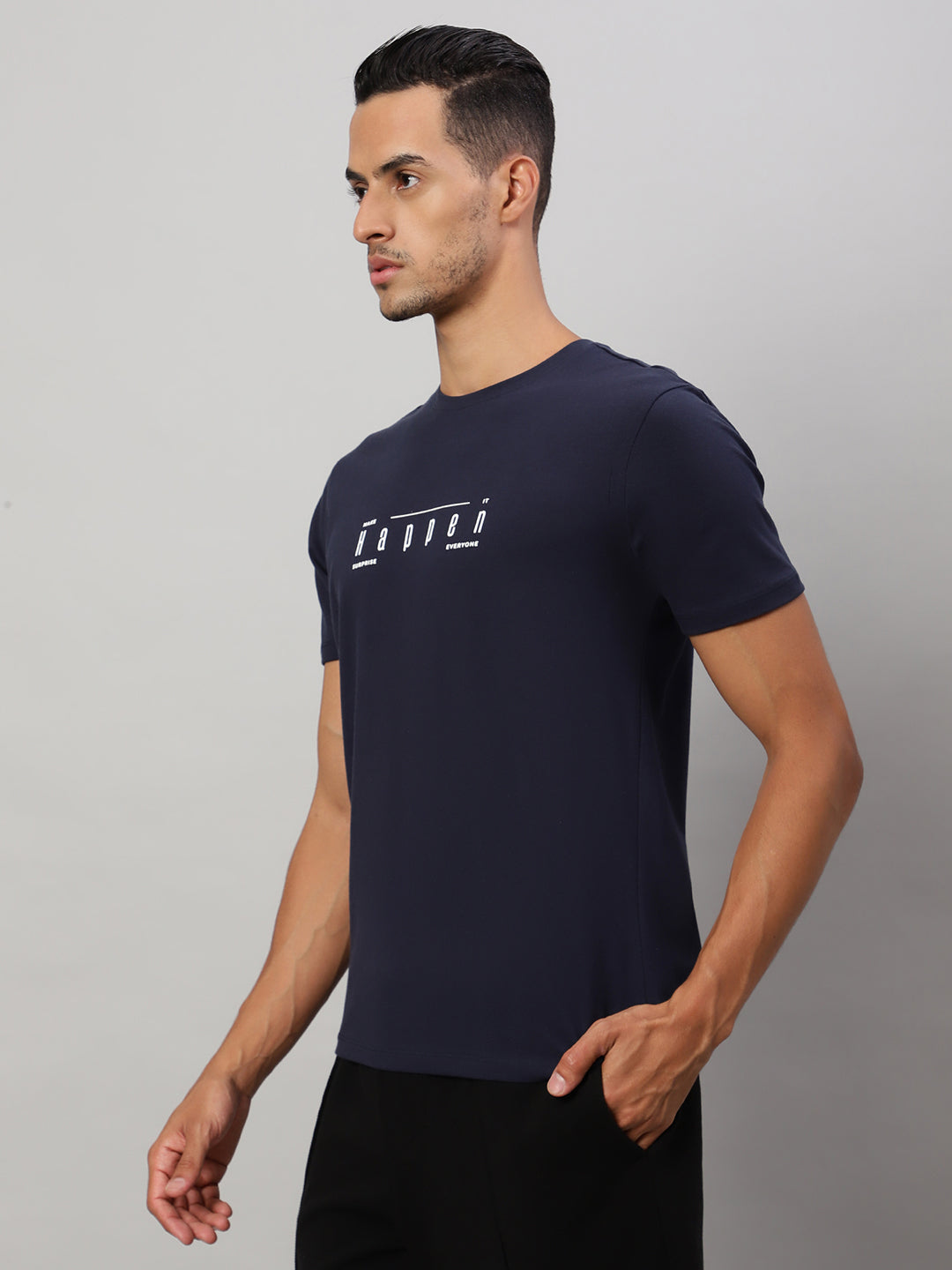 Mens Basic Round Neck T Shirts