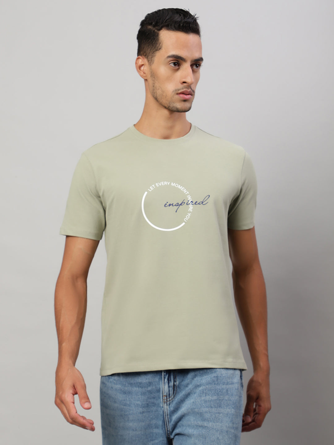 Mens Basic Round Neck T Shirts