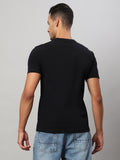 Mens Basic Round Neck Printed T Shirt