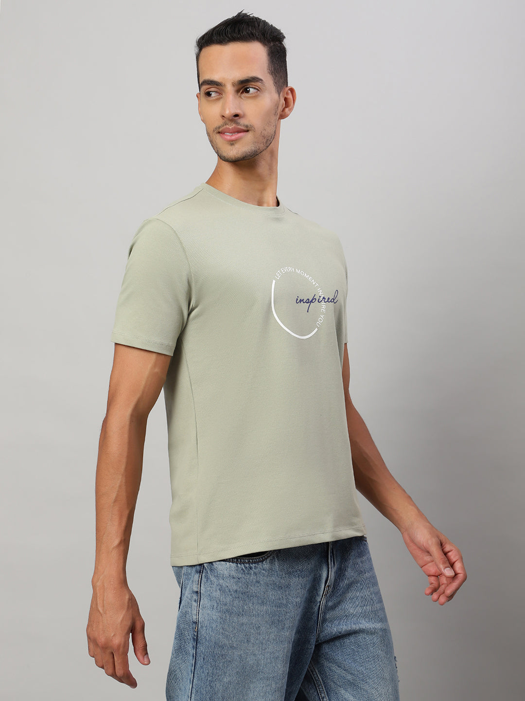 Mens Basic Round Neck T Shirts