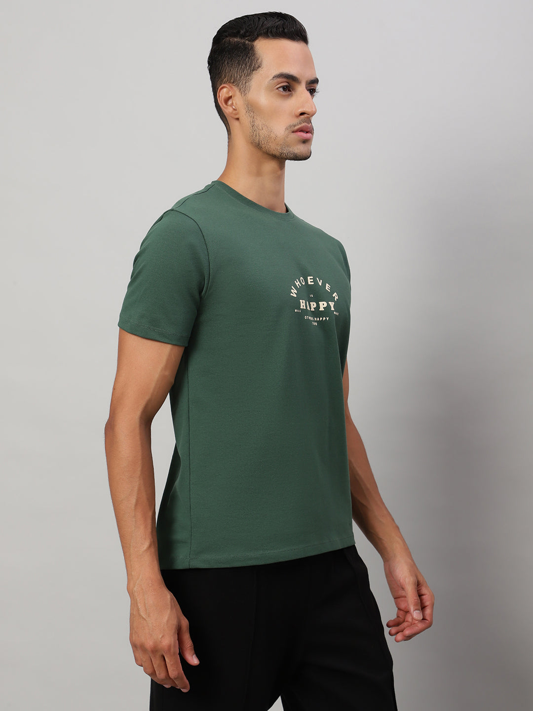 Mens Basic Round Neck T Shirts