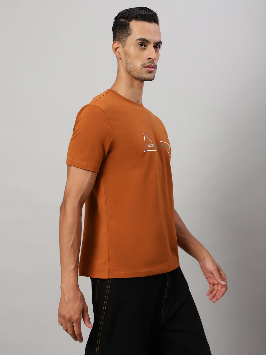 Mens Basic Round Neck T Shirts