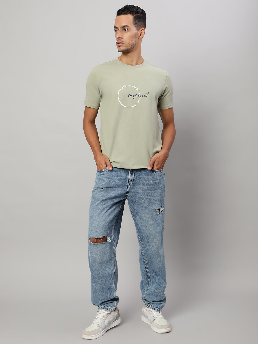 Mens Basic Round Neck T Shirts