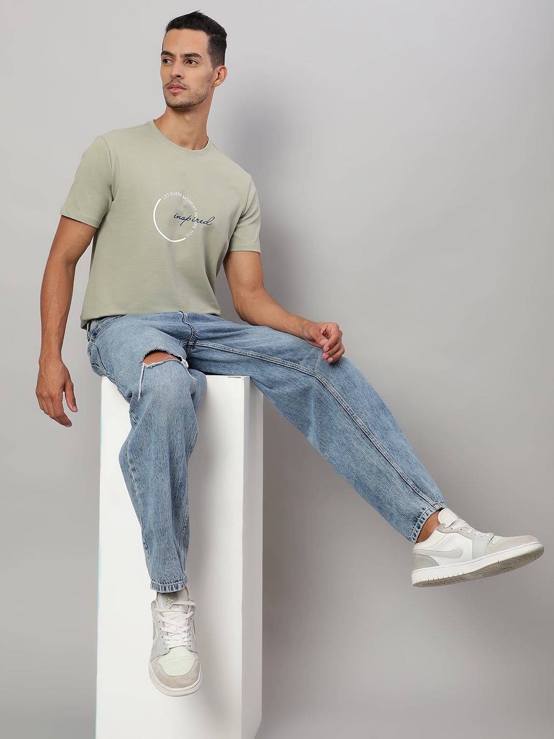 Mens Basic Round Neck T Shirts