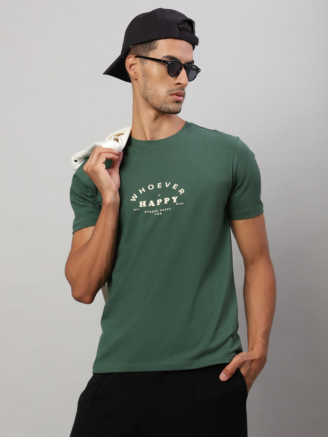 Mens Basic Round Neck T Shirts