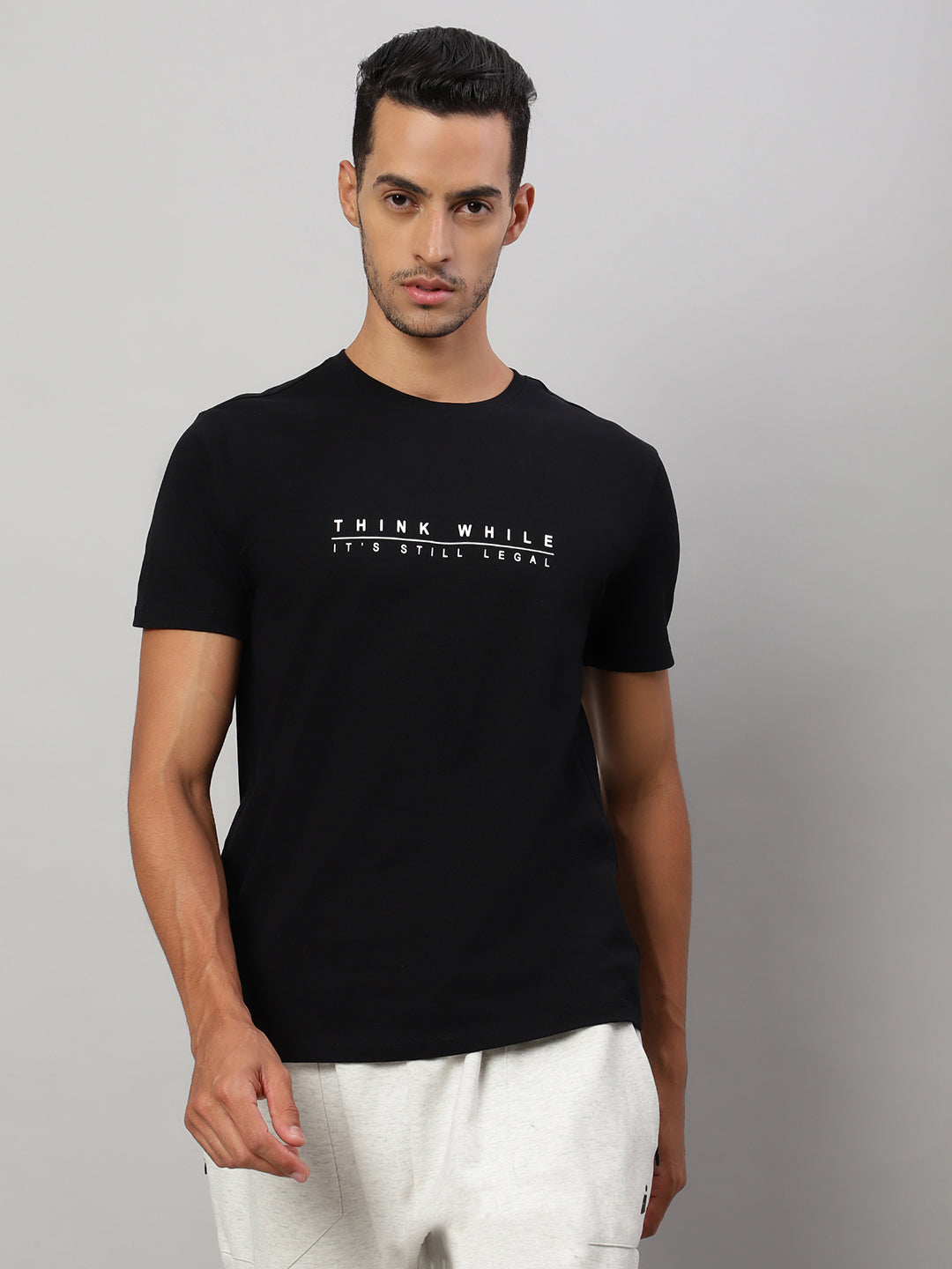 Mens Basic Round Neck T Shirts