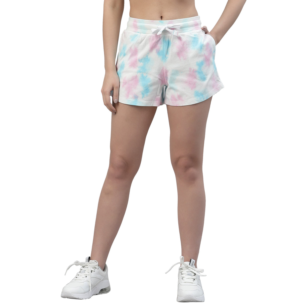 Womens Crumple Tie n Dye Shorts