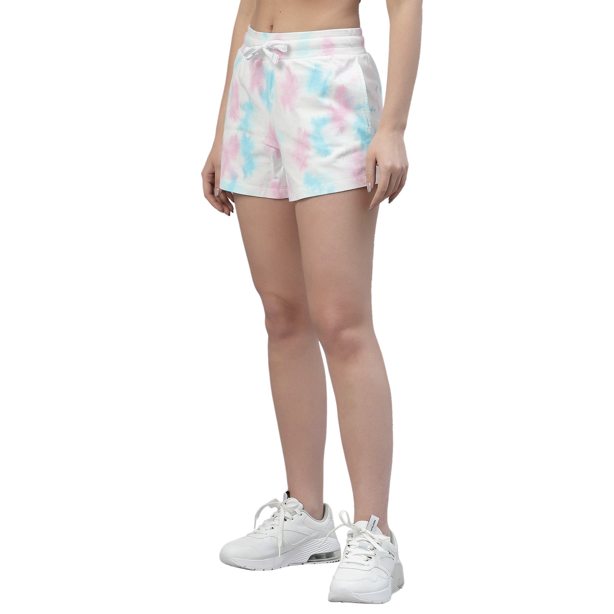 Womens Crumple Tie n Dye Shorts