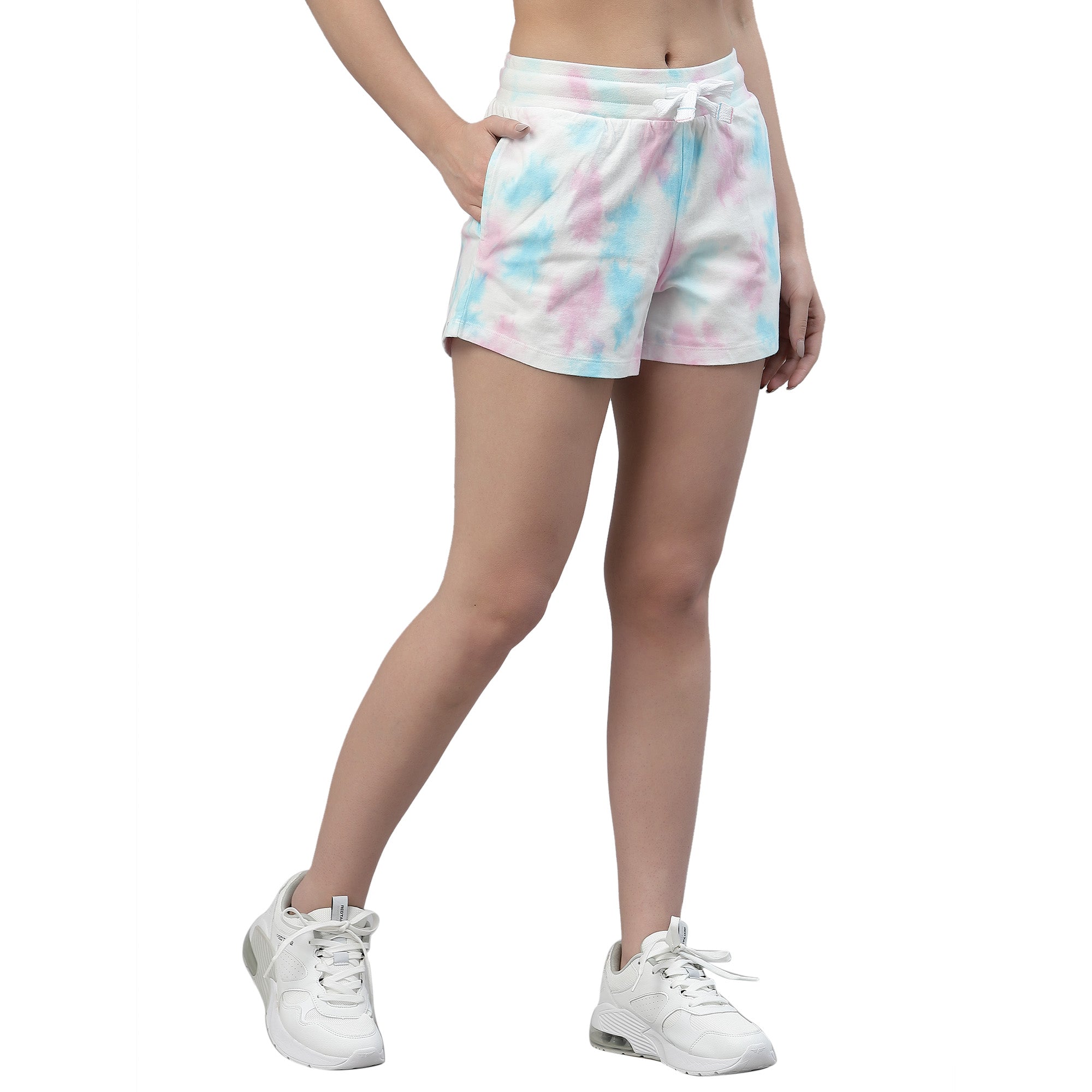 Womens Crumple Tie n Dye Shorts