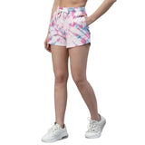 Womens Spiral Tie n Dye Shorts