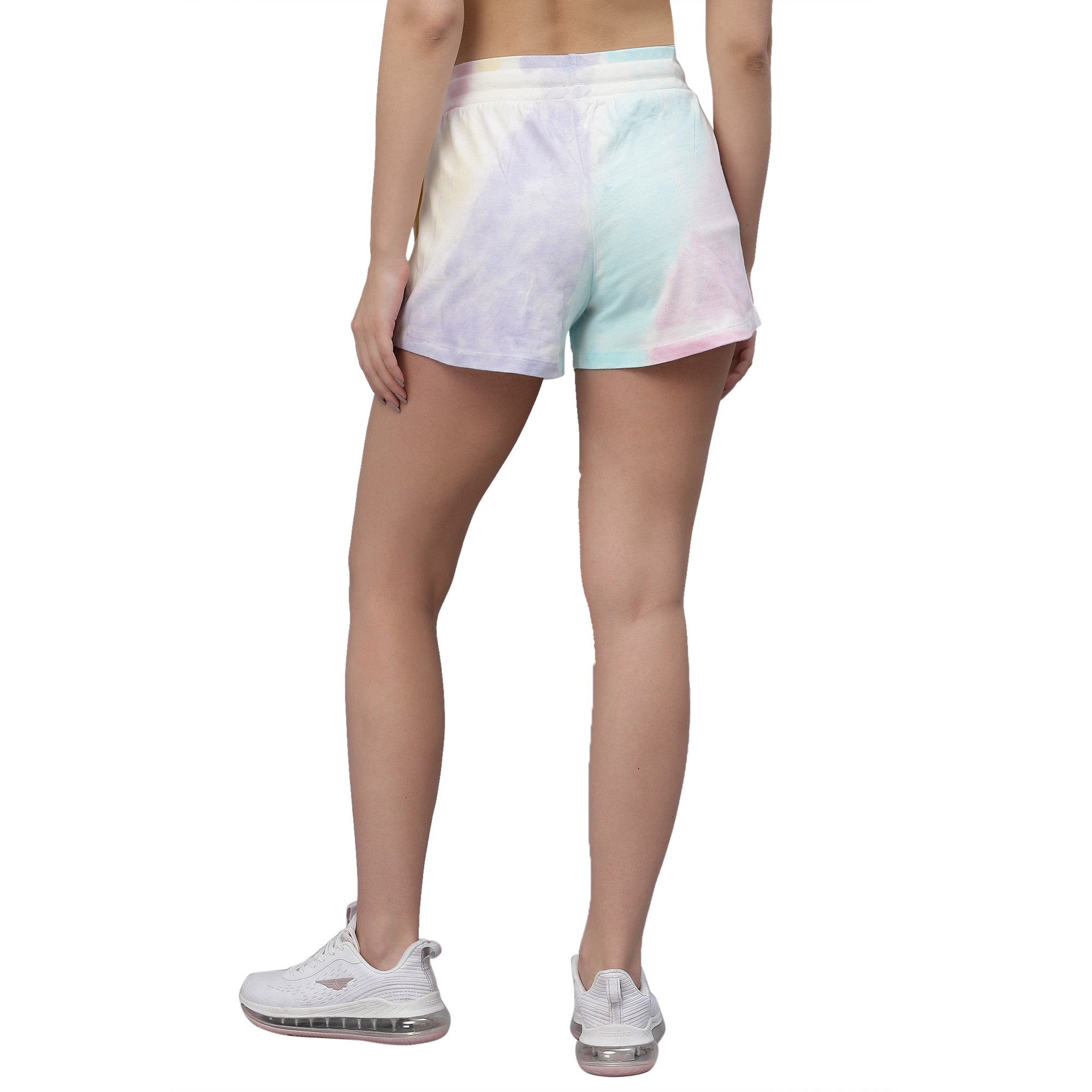 Womens Stripe Tie n Dye Shorts