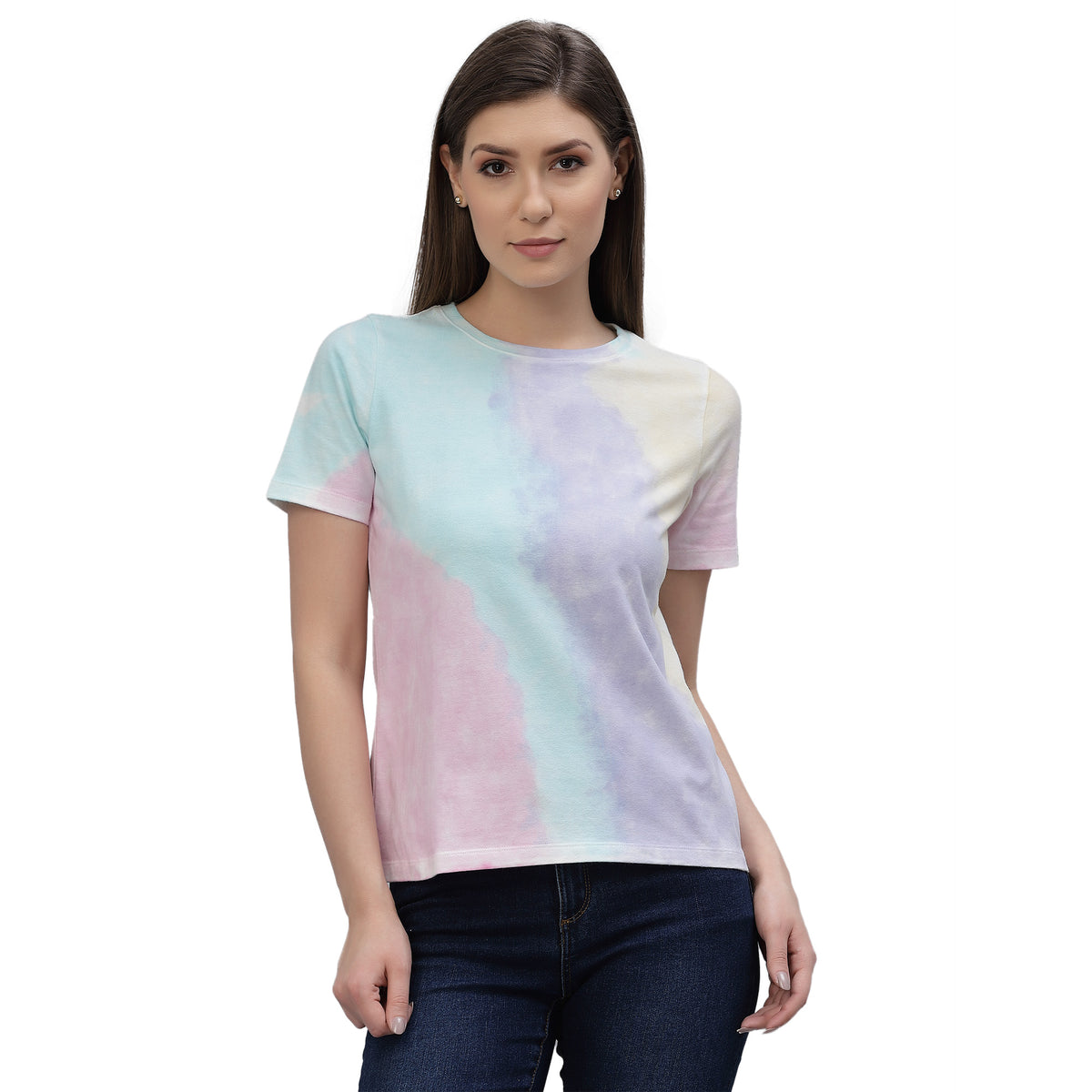 Womens Crumple Tie n Dye T-Shirt