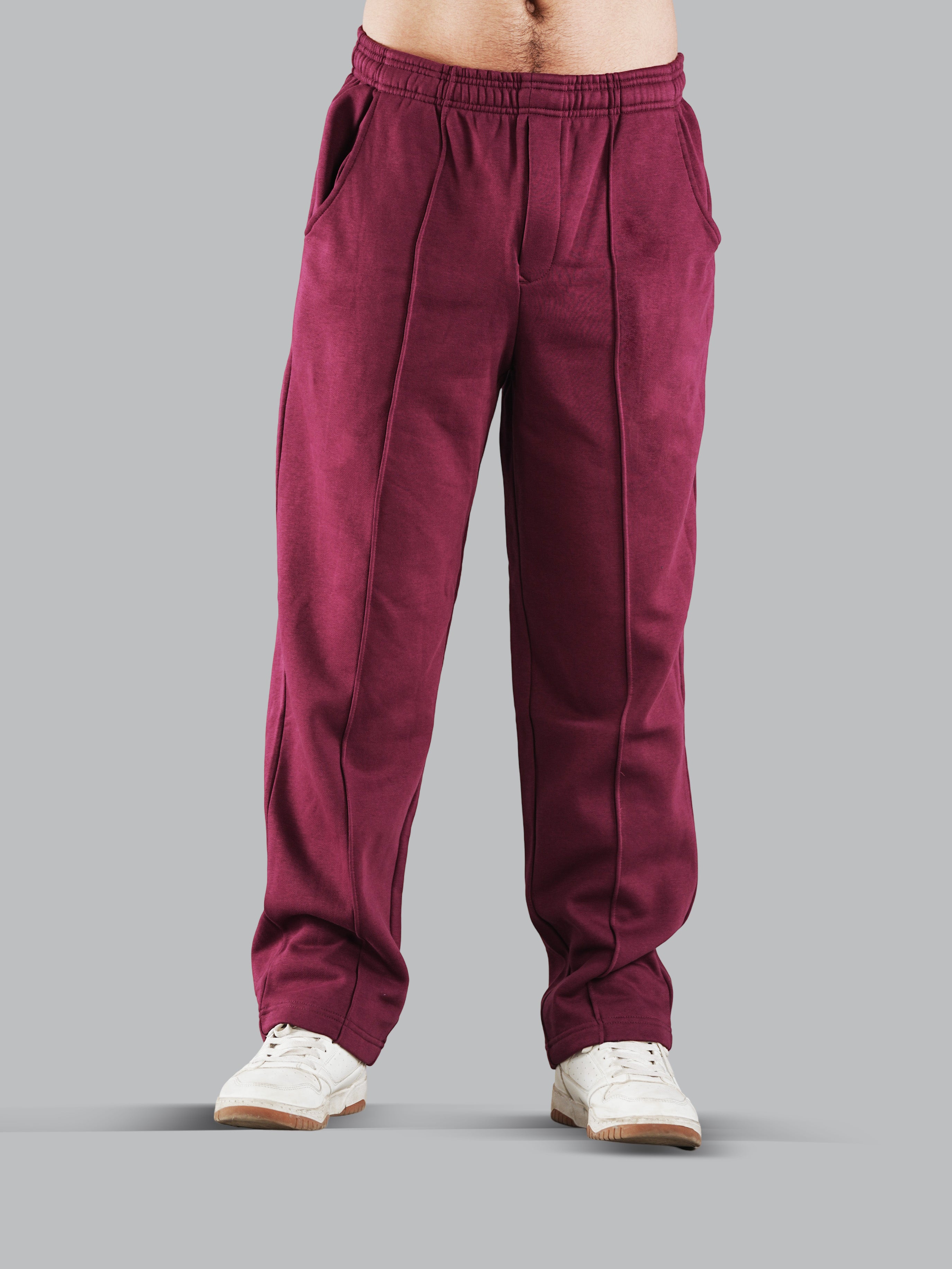 Nimble Relaxed Fit Stitched Crease Fleece Trackpant