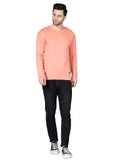 Mens Coral Full Sleeves Fleece Sweatshirt