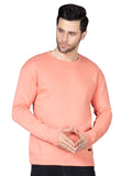 Mens Coral Full Sleeves Fleece Sweatshirt