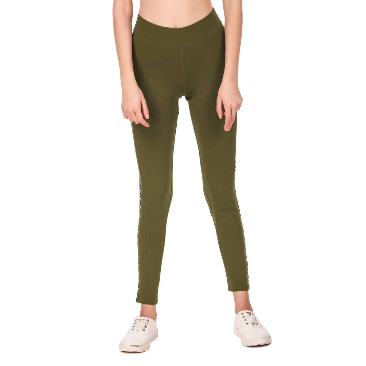 Womens Premium Green Leggings