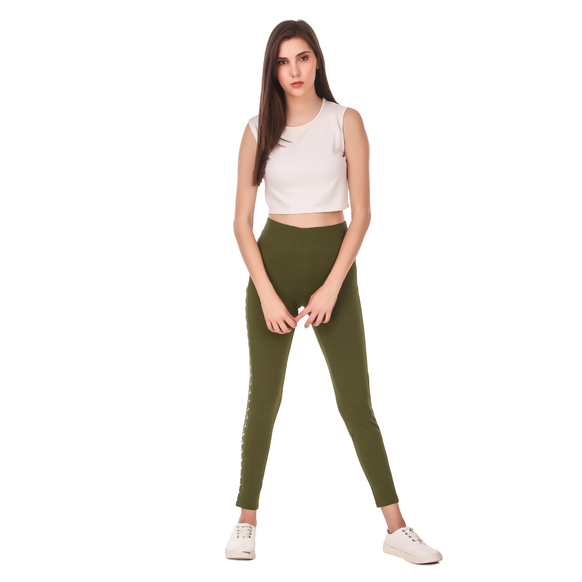 Womens Premium Green Leggings