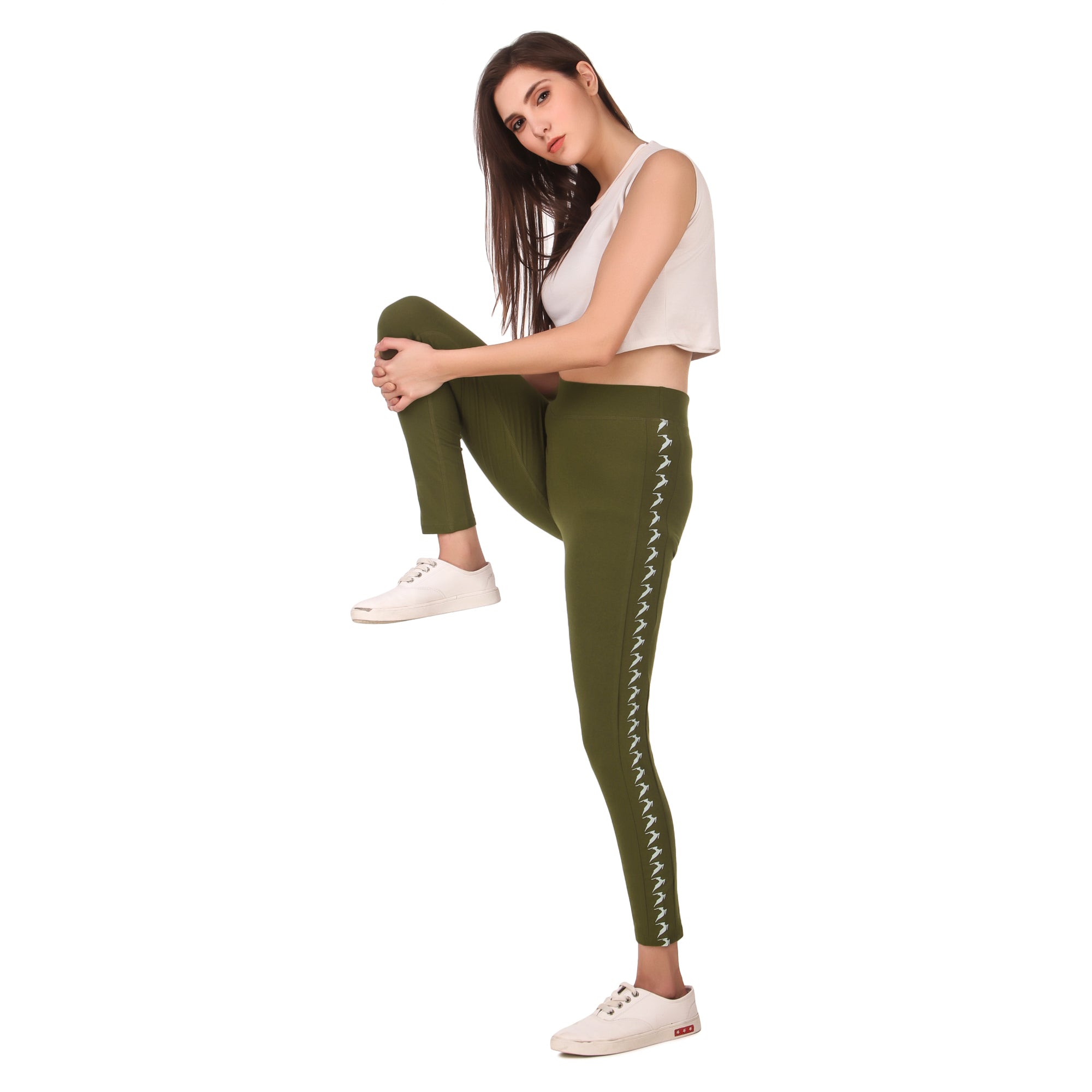 Womens Premium Green Leggings