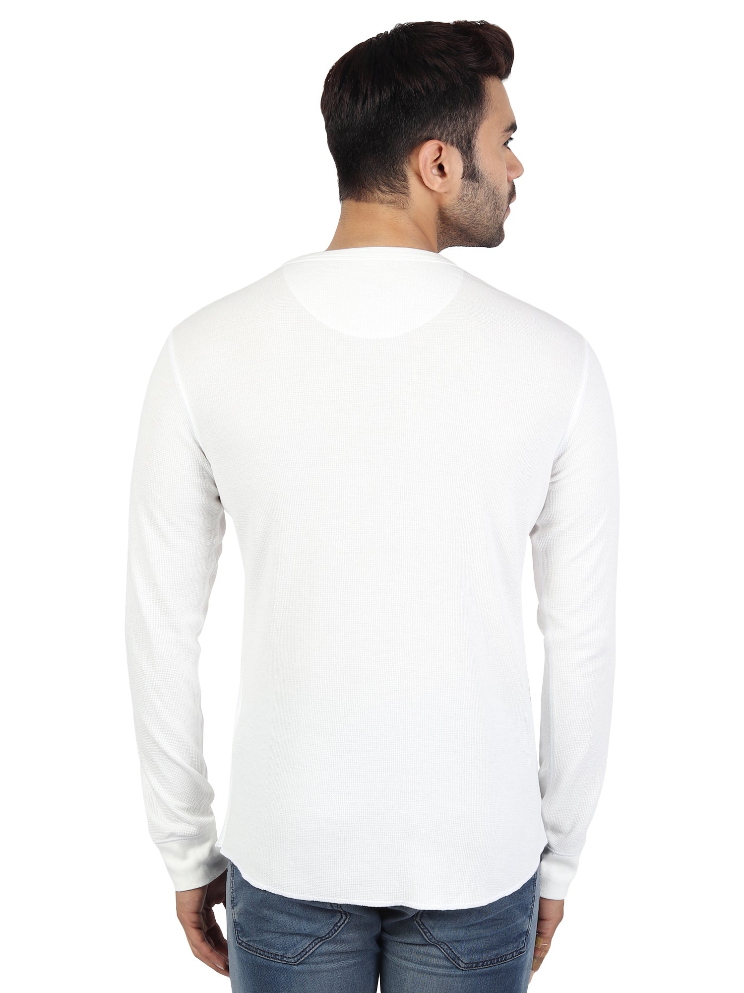 Mens Solid Full Sleeves T-Shirt