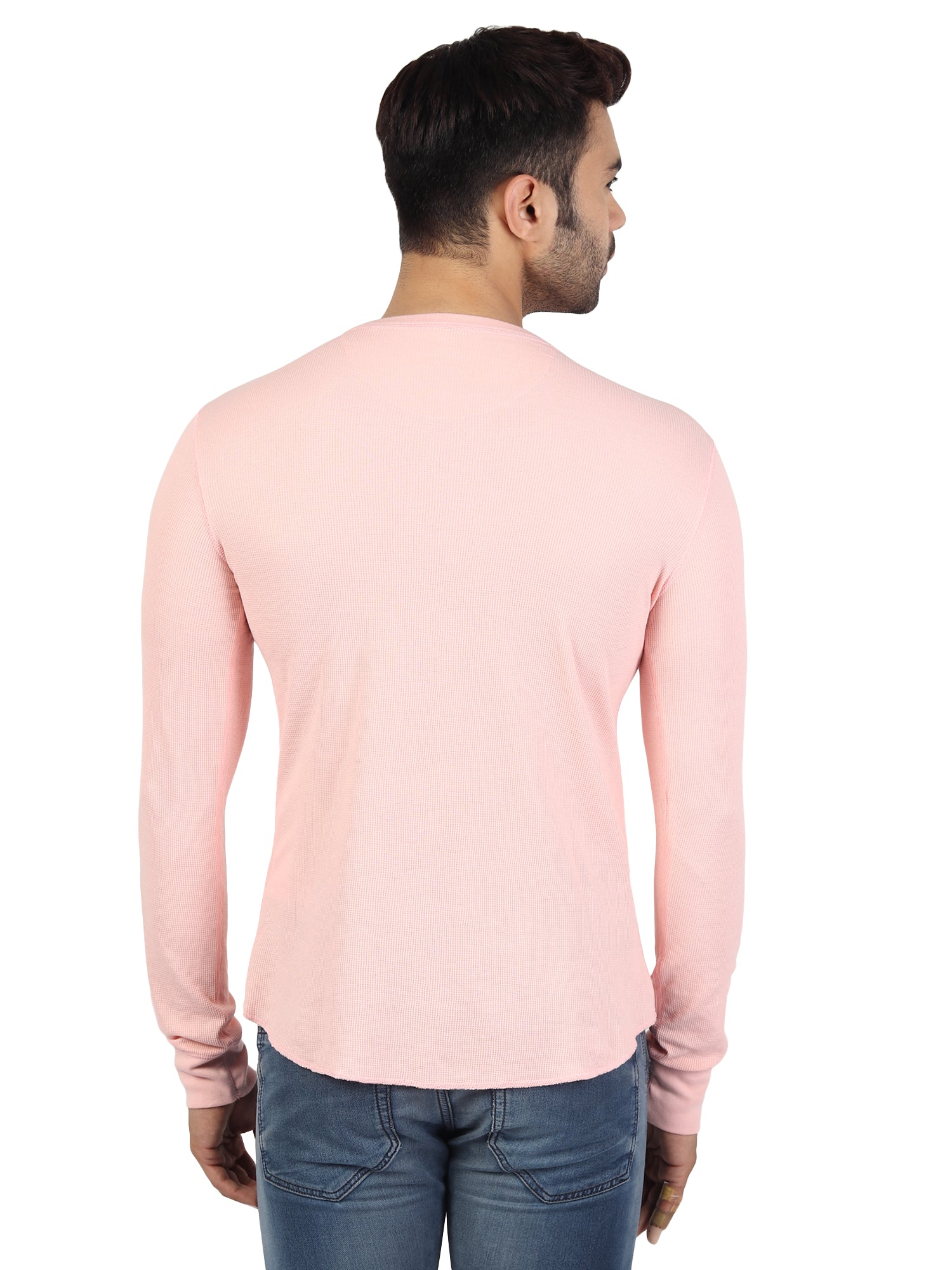 Mens Solid Full Sleeves T-Shirt