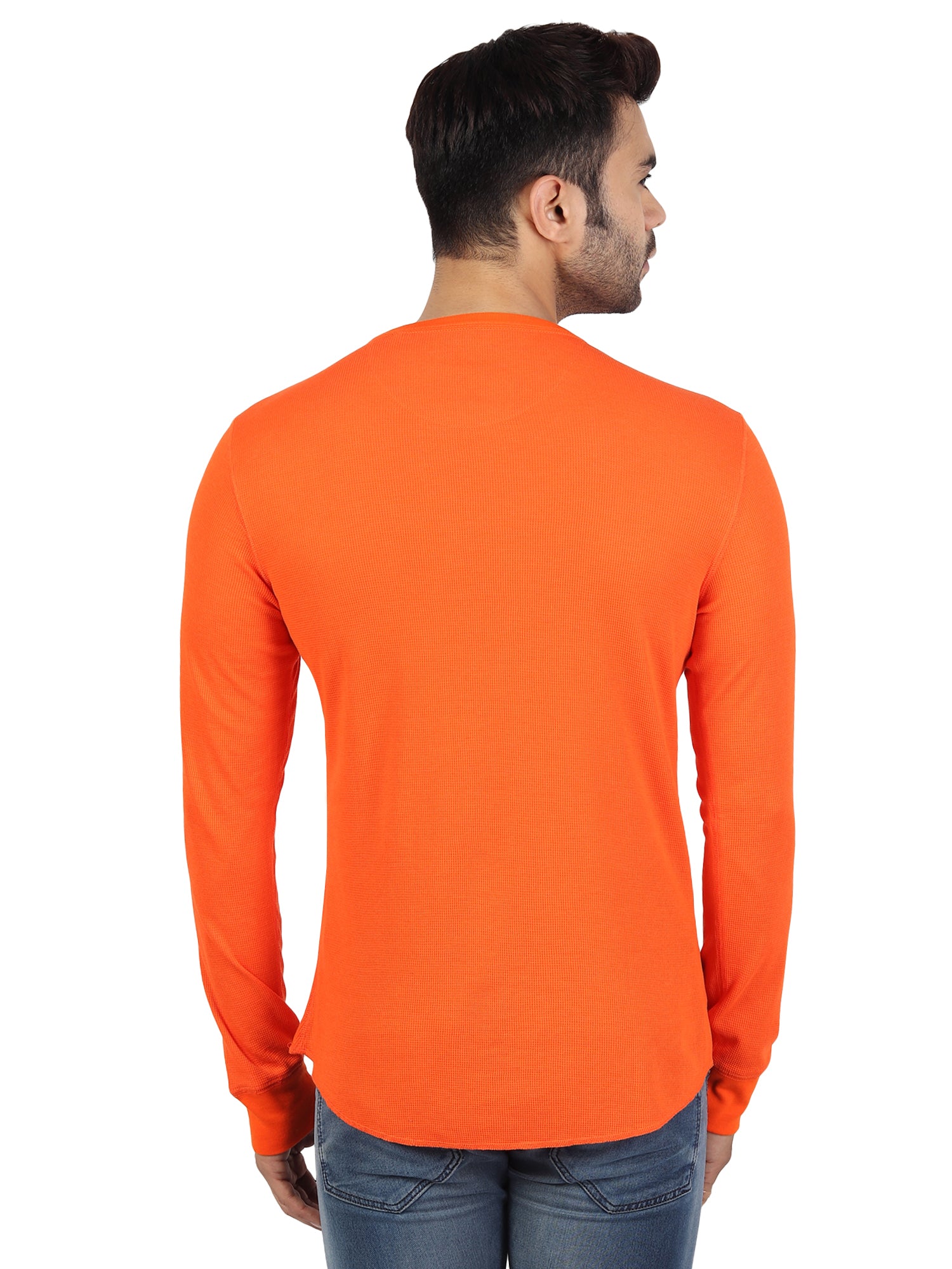 Mens Solid Full Sleeves T-Shirt