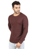 Mens Solid Full Sleeves T-Shirt