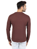 Mens Solid Full Sleeves T-Shirt