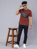 Mens Basic Round Neck Solid T Shirt