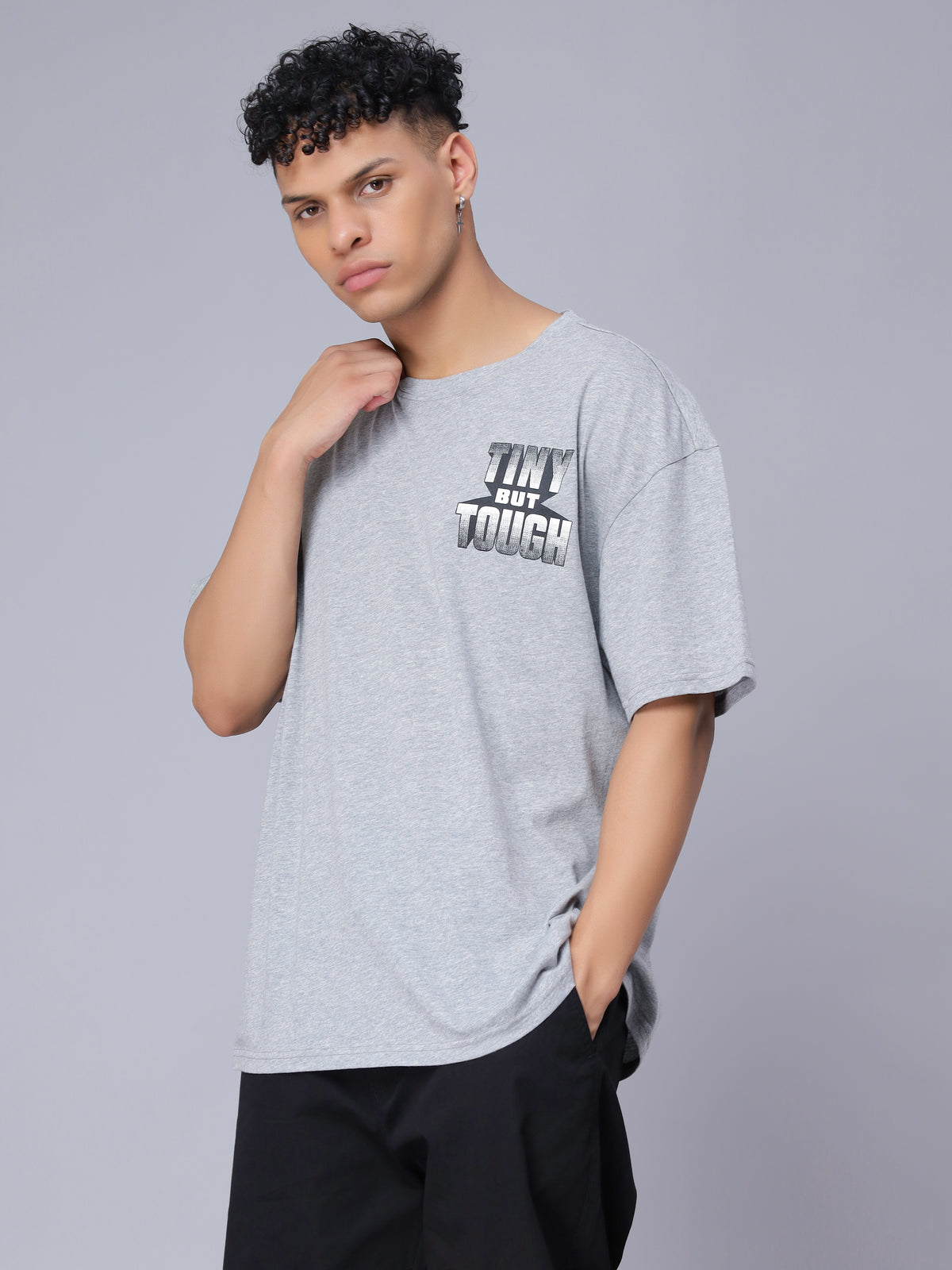 Nimble Men Round Neck Oversized T-shirt