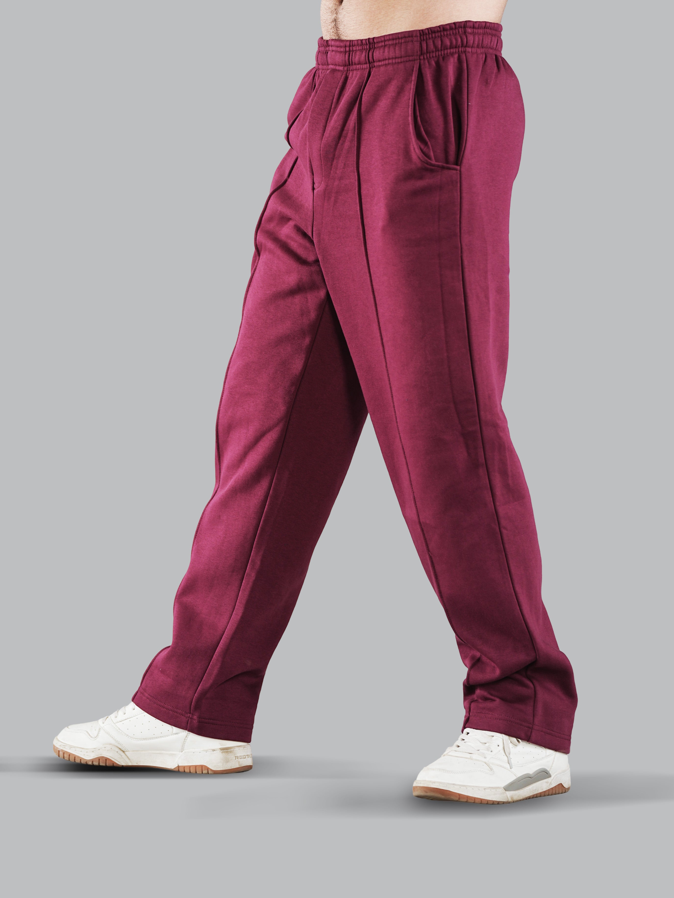 Nimble Relaxed Fit Stitched Crease Fleece Trackpant