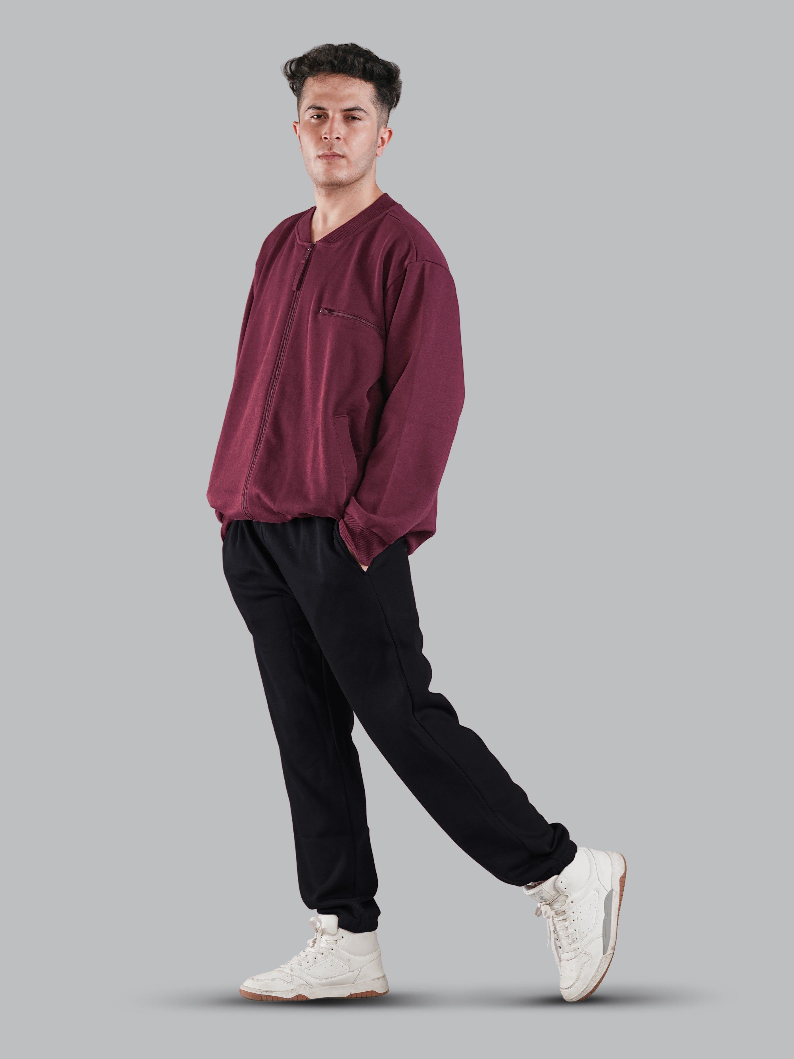 Nimble Relaxed Fit Stitched Crease Fleece Trackpant