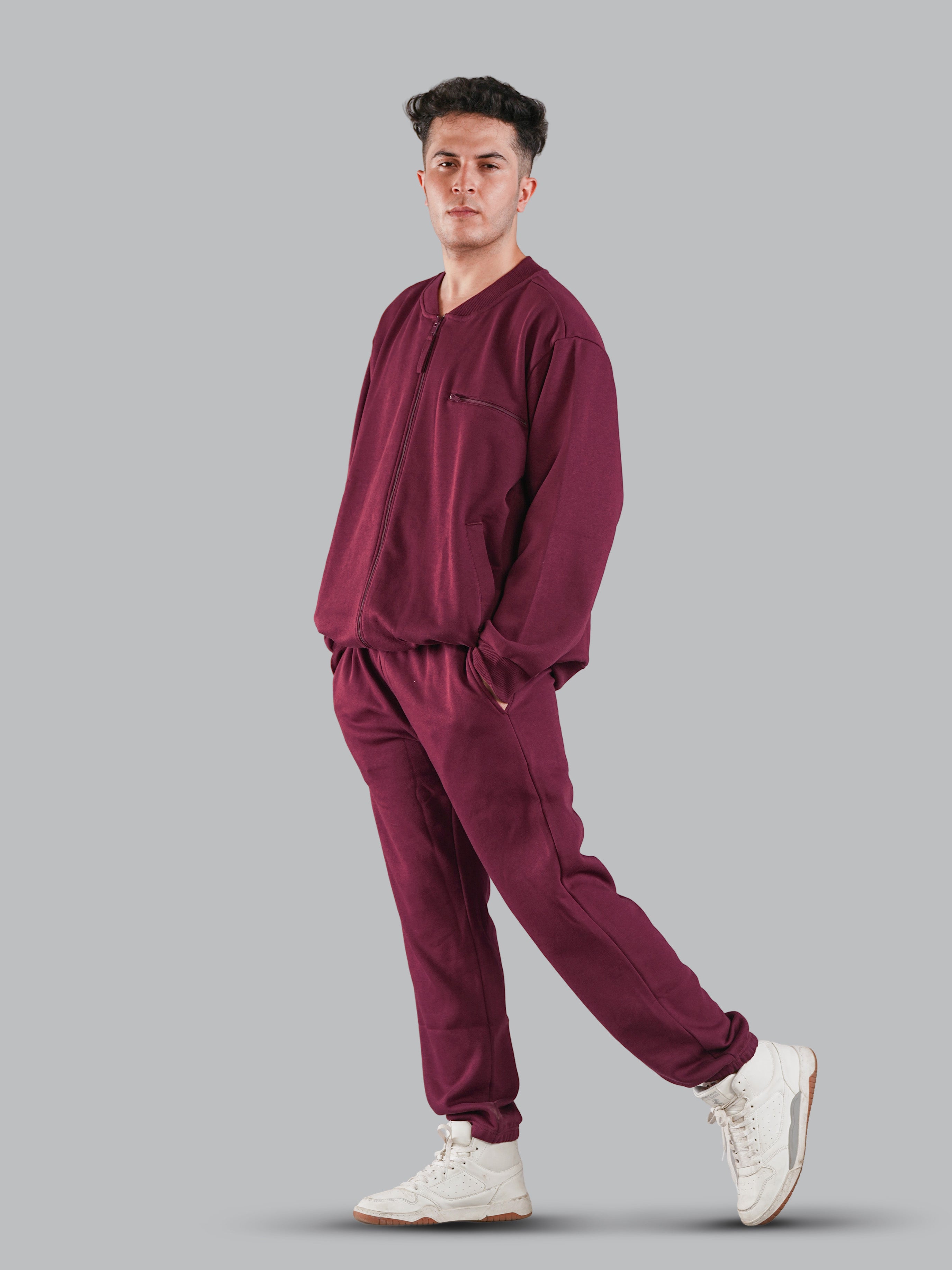 Nimble Relaxed Fit Stitched Crease Fleece Trackpant