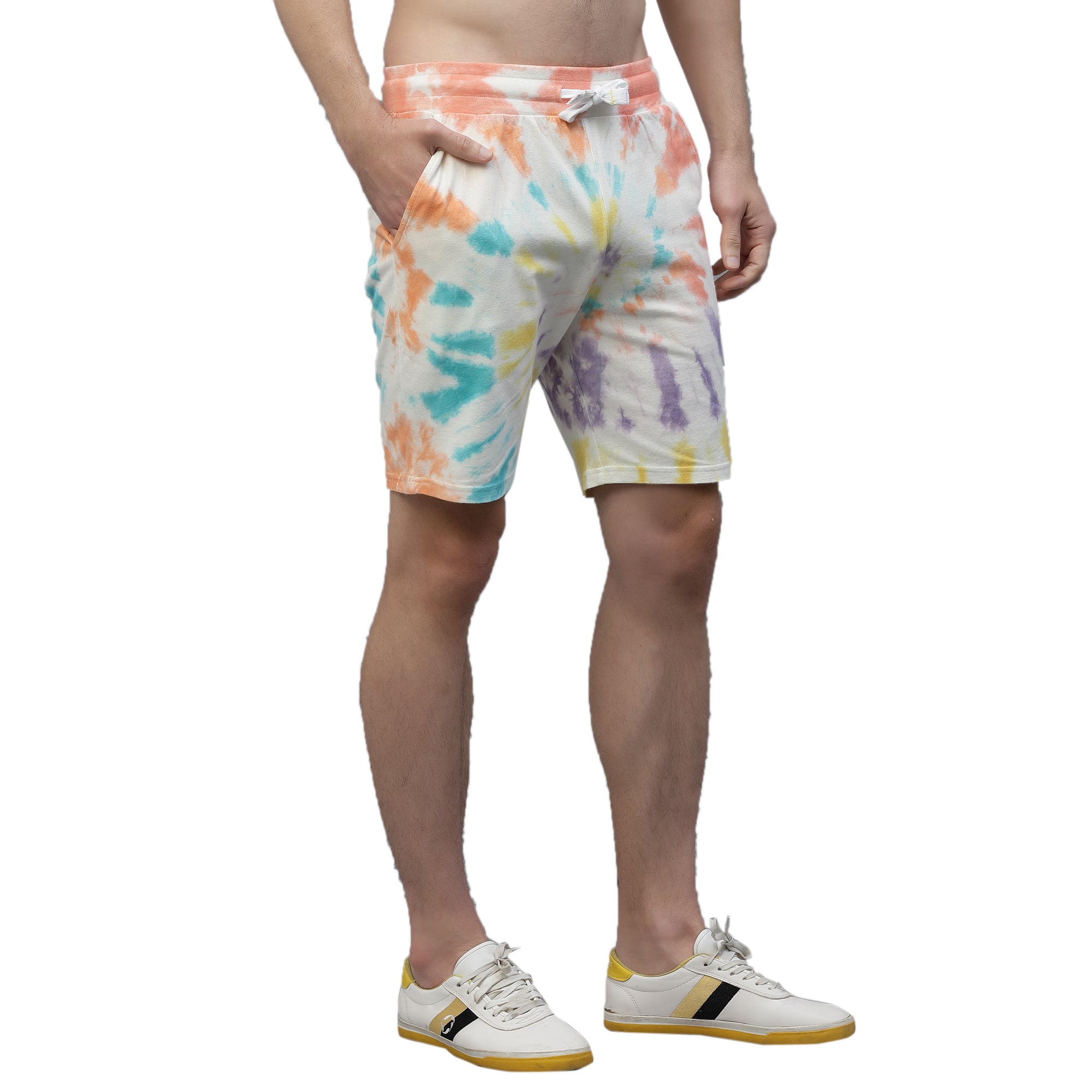 Mens Spiral Tie n Dye Shorts