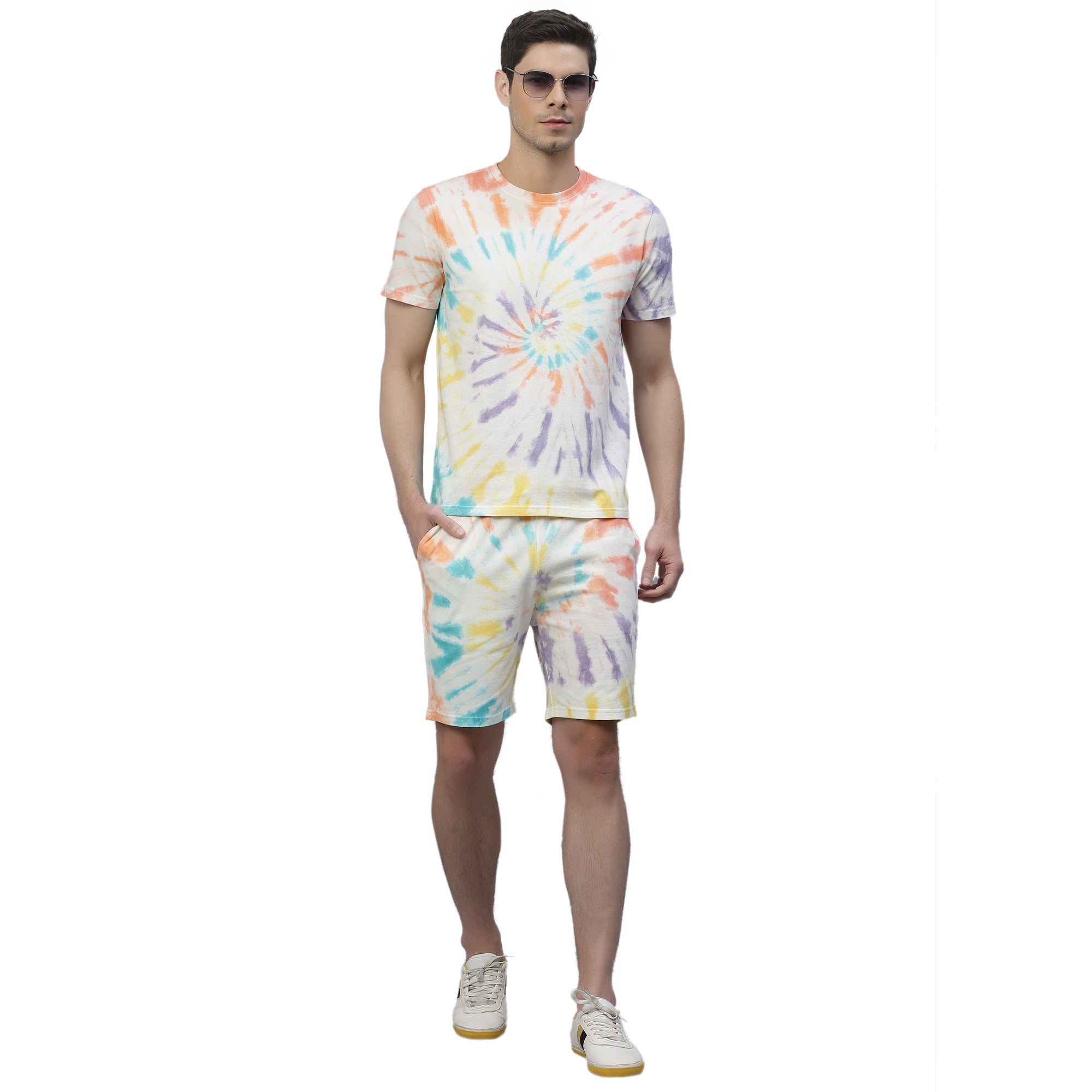 Mens Spiral Tie n Dye Shorts