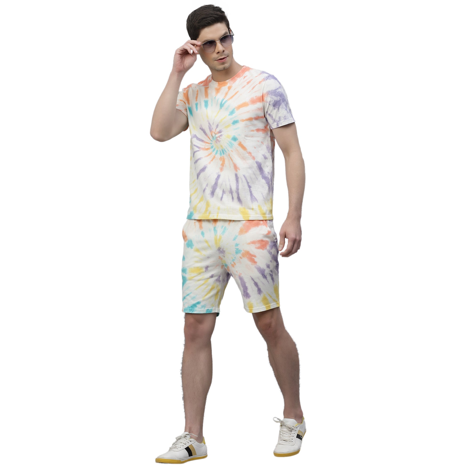 Mens Spiral Tie n Dye Shorts