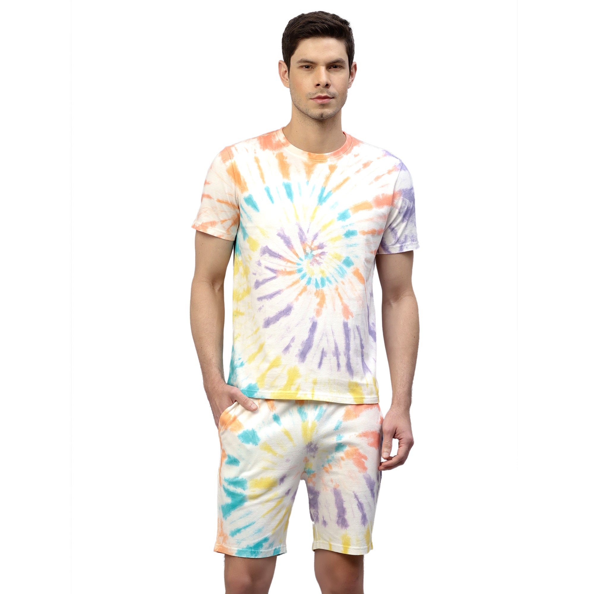 Mens Spiral Tie n Dye Co-ords