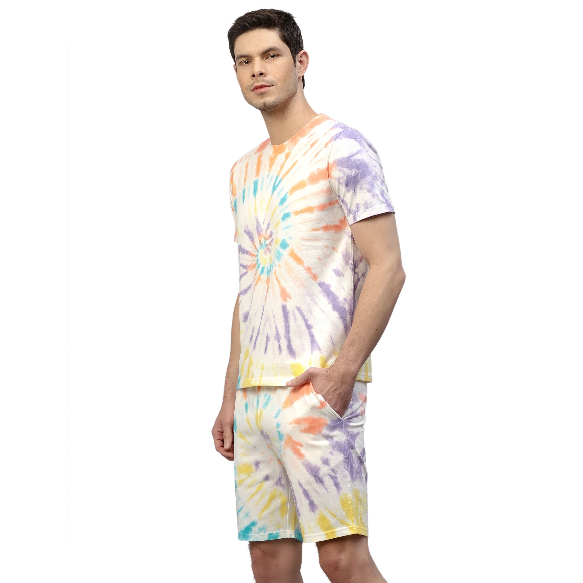 Mens Spiral Tie n Dye Co-ords