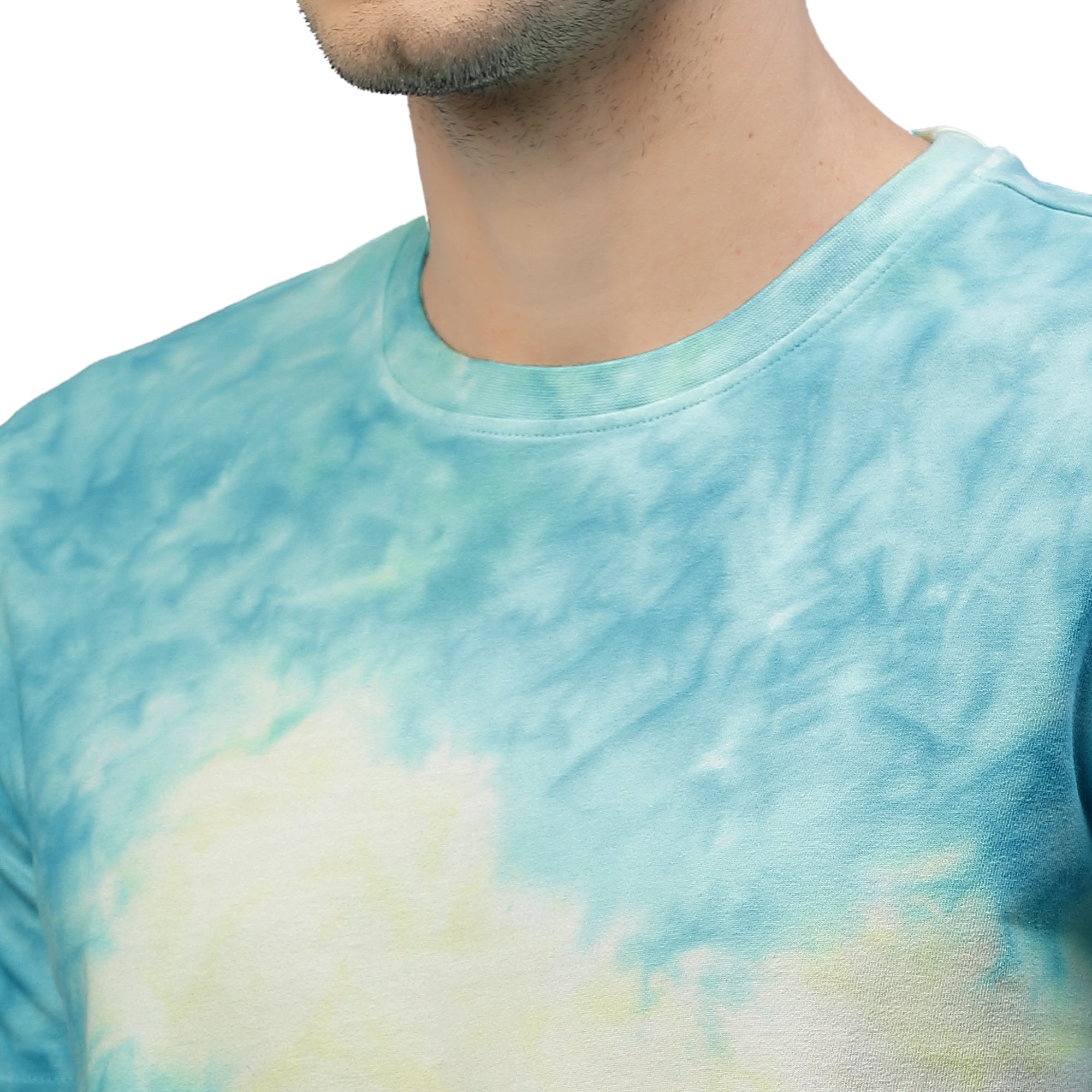 Mens Light Blue Tie n Dye Co-ords