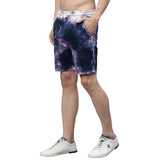 Mens Navy Tie n Dye Shorts