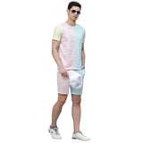 Mens Crumple Tie n Dye Shorts Co-ords