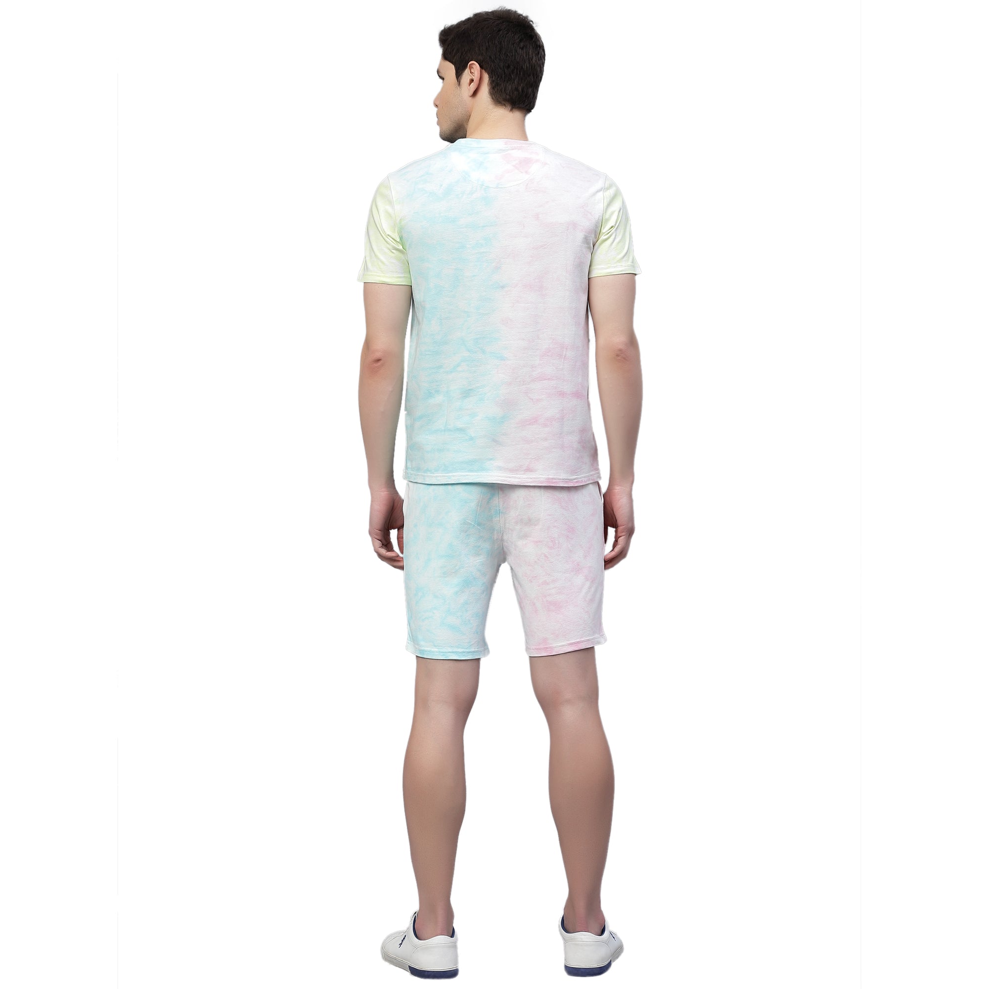 Mens Crumple Tie n Dye Shorts Co-ords