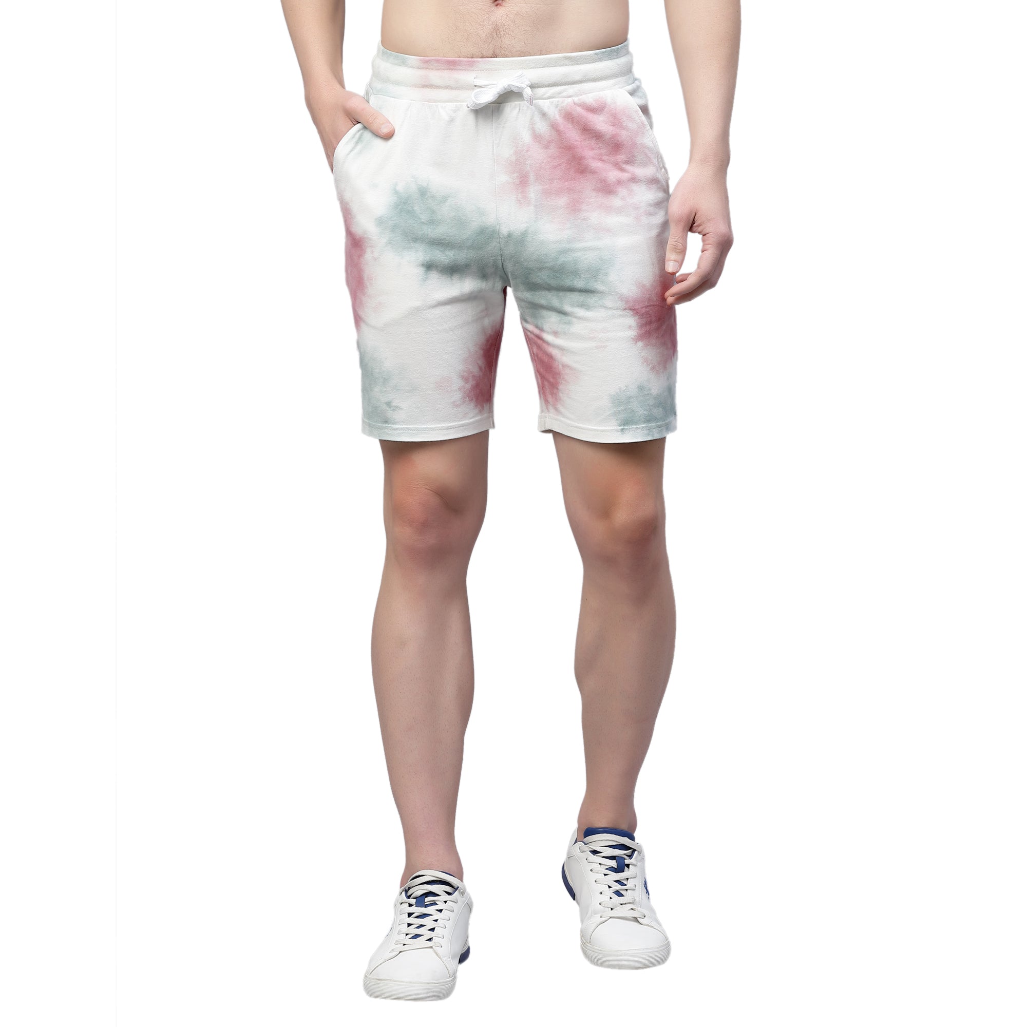 Mens Patches Tie n Dye Shorts