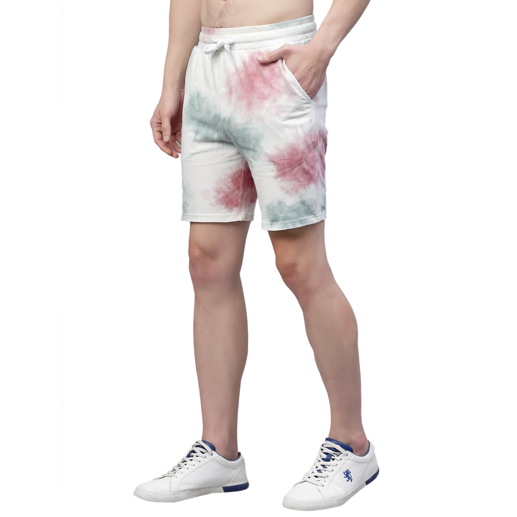 Mens Patches Tie n Dye Shorts