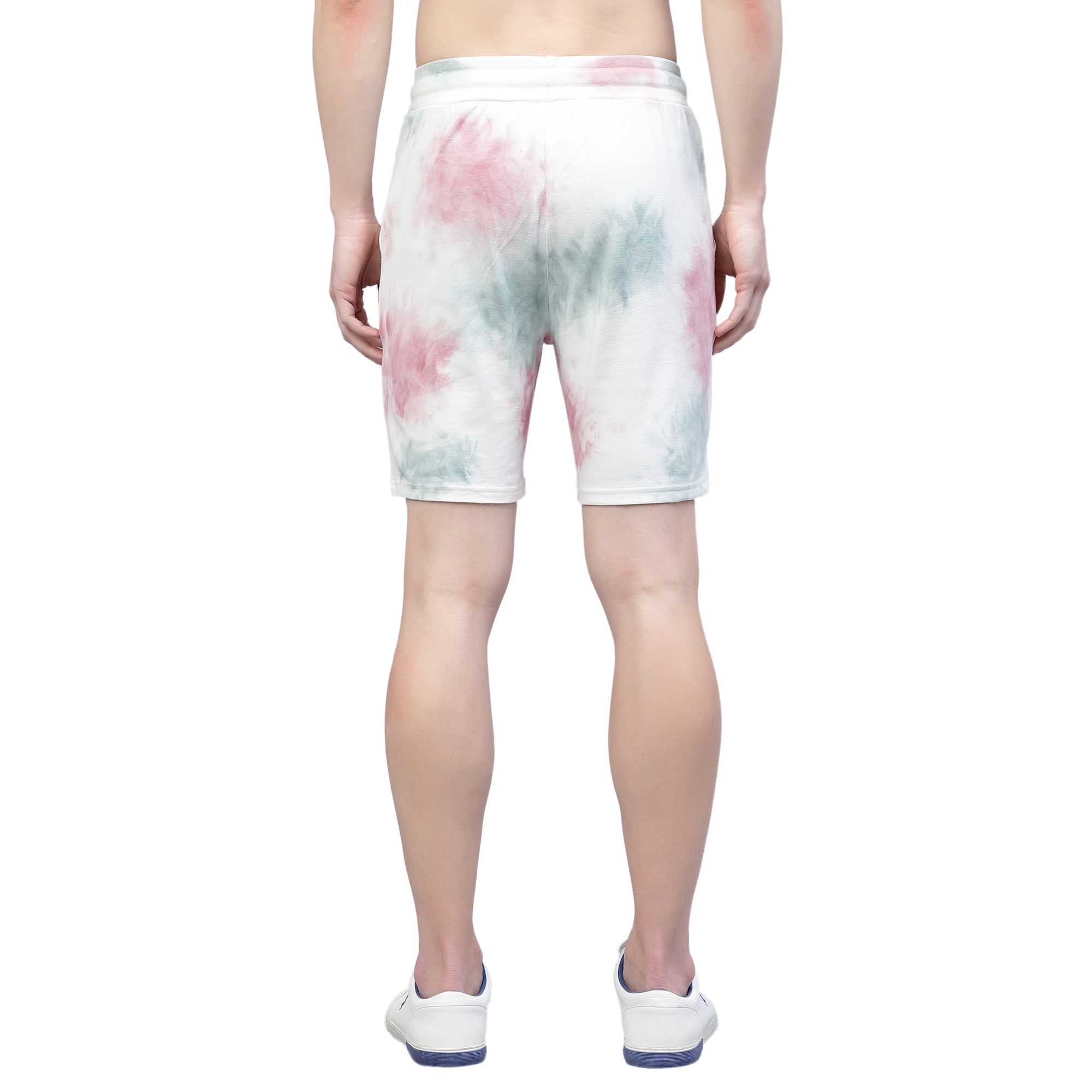 Mens Patches Tie n Dye Shorts