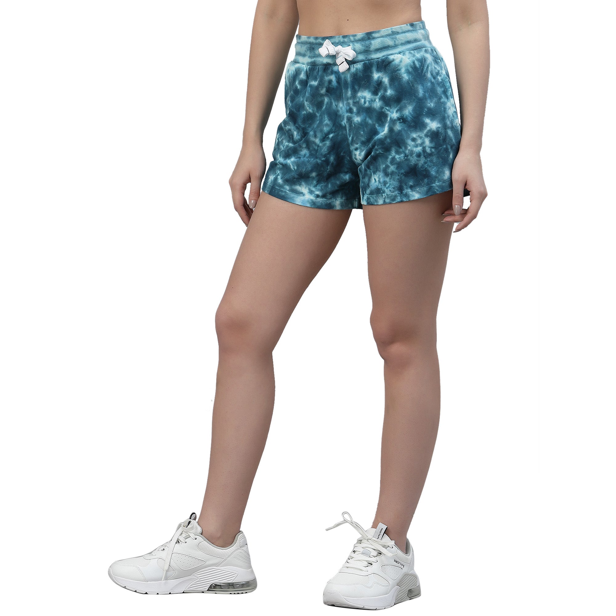 Womens Crumple Tie n Dye Shorts