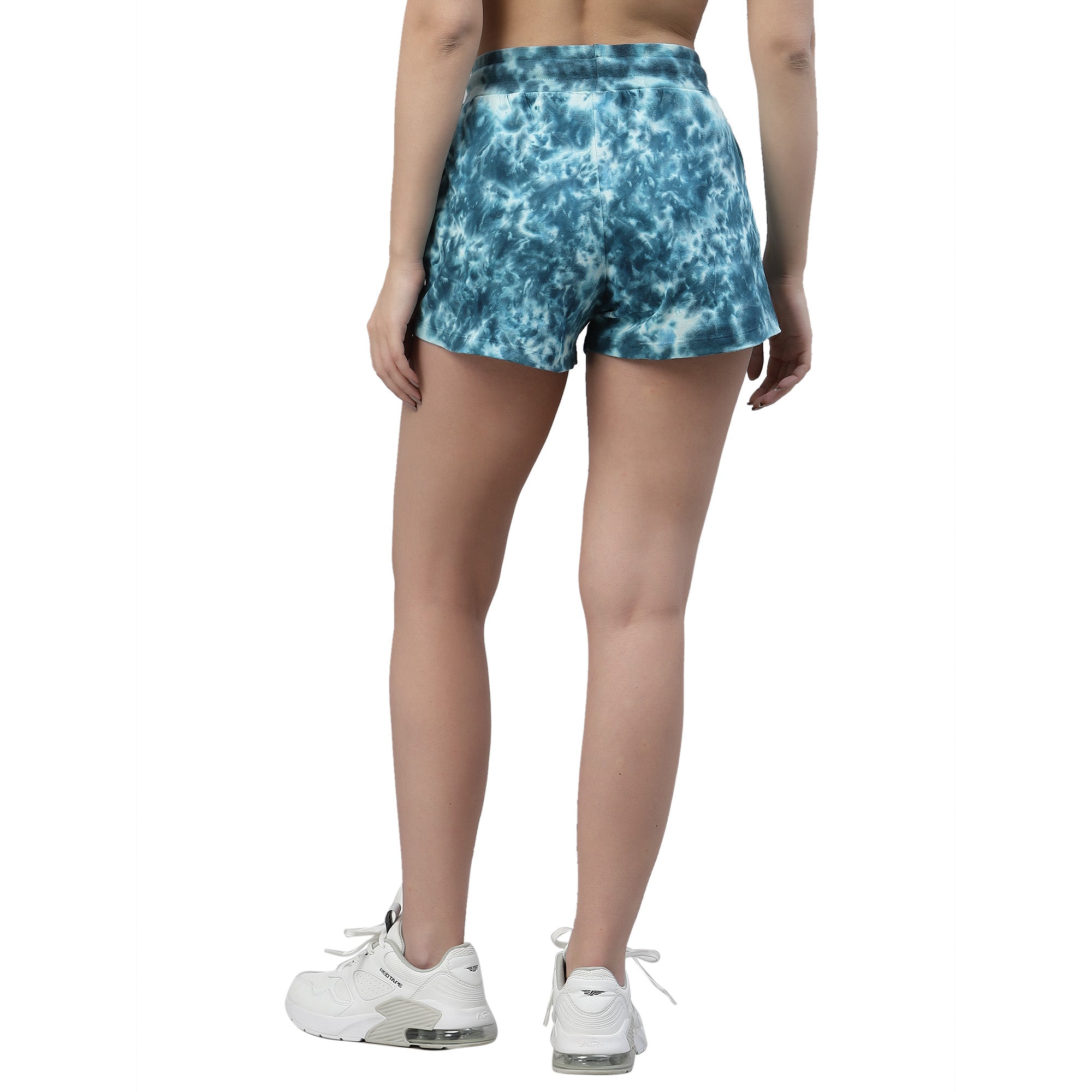 Womens Crumple Tie n Dye Shorts