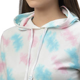 Multicolor Crumple and Stripe Tie n Dye Co-ords with Hoodie and Joggers